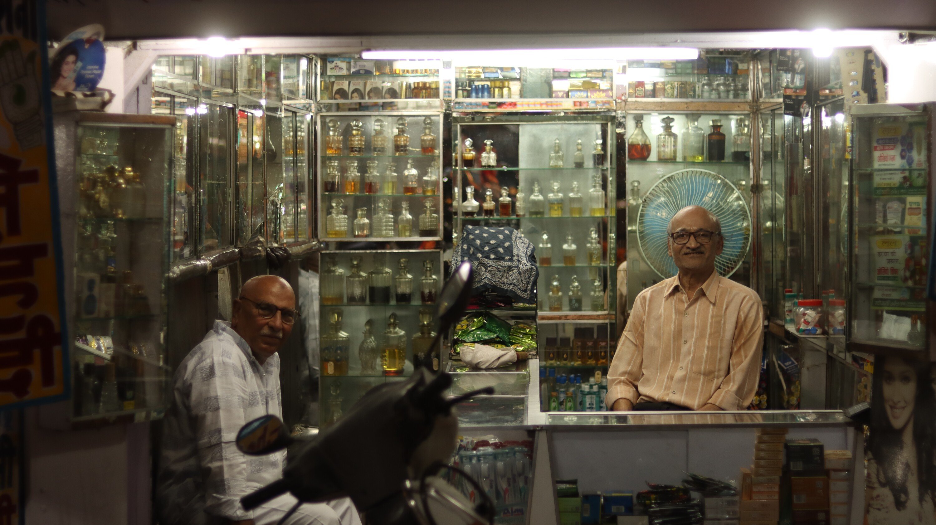 The perfumer's shop in Hathipol, Udaipur.